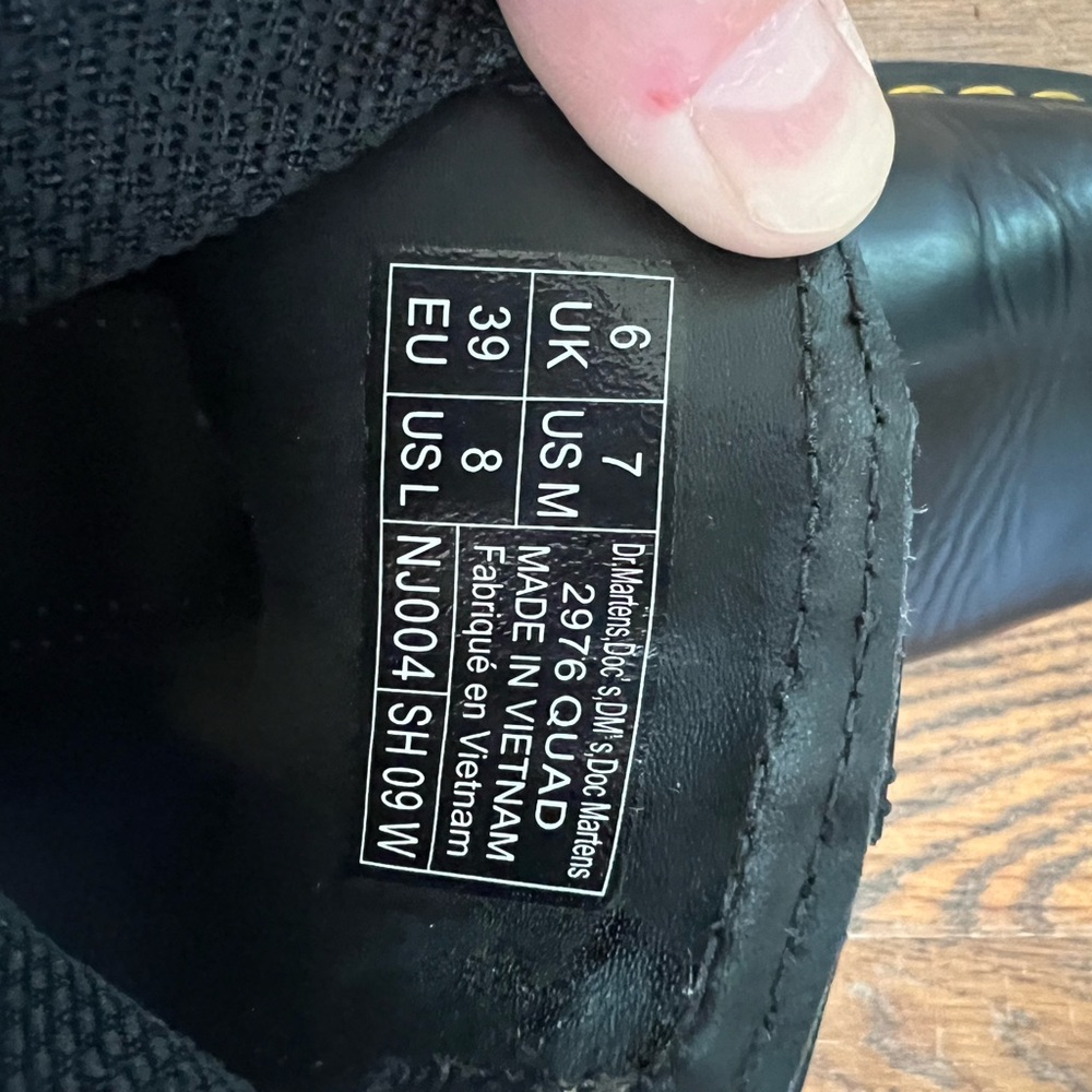 Dr. Martens Black Leather Chelsea Boots with Yellow Stitching - Picture 5 of 5